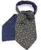 Black paisley stripe cravat